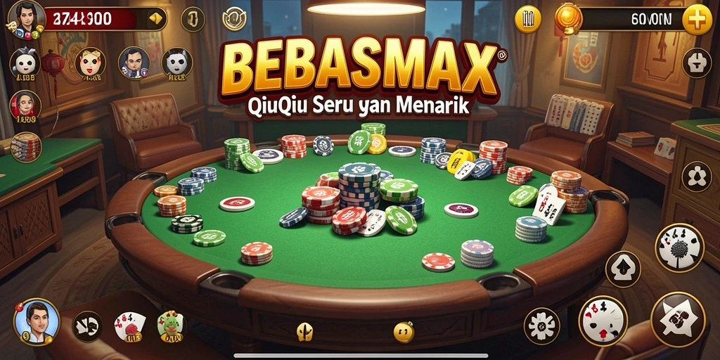 Tampilan gameplay seru QiuQiu di BEBASMAX.