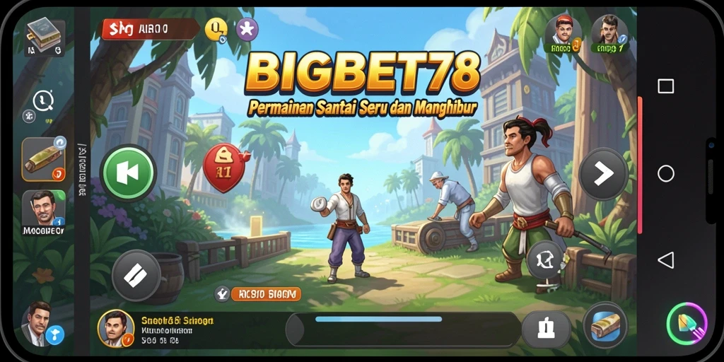 Tampilan gameplay <strong>BIGBET78</strong> yang menyenangkan dan penuh warna.
