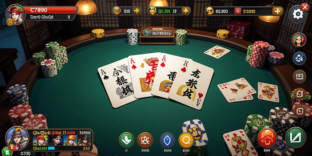 Tampilan gameplay seru dari permainan C7890 QiuQiu.