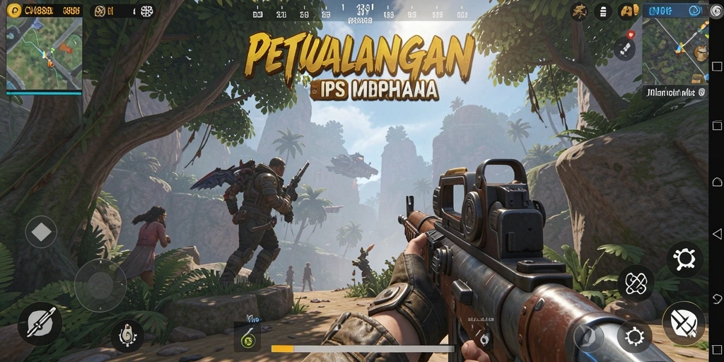 Screenshot gameplay intens dari CVG8888 dengan aksi tembak-menembak yang seru.