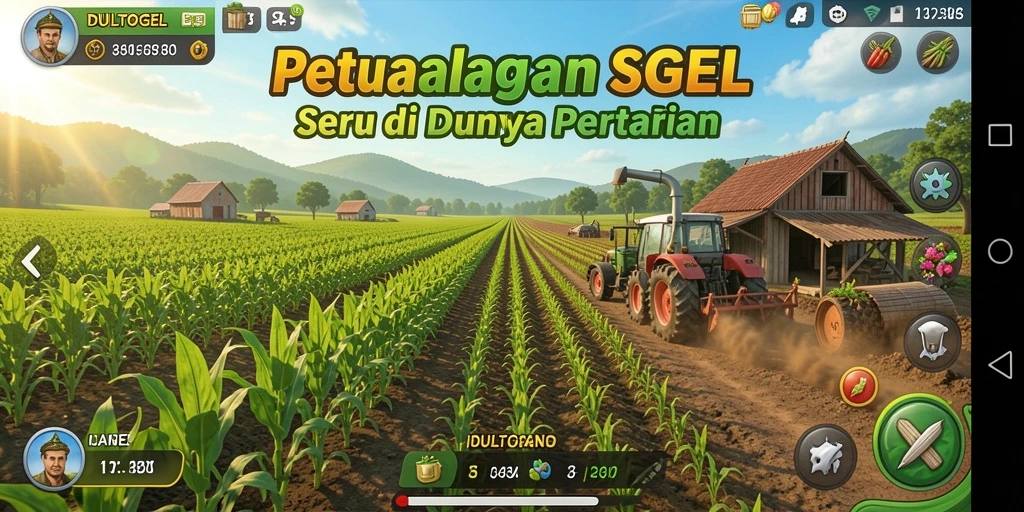 Tampilan gameplay DULTOGEL yang menakjubkan dan penuh warna.