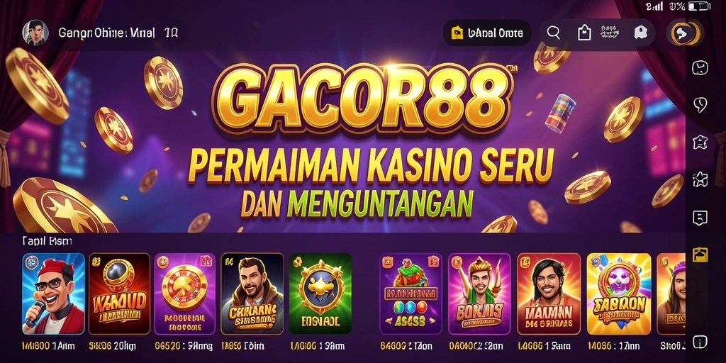 Tampilan menarik dari gameplay GACOR88 yang seru dan mengasyikkan.