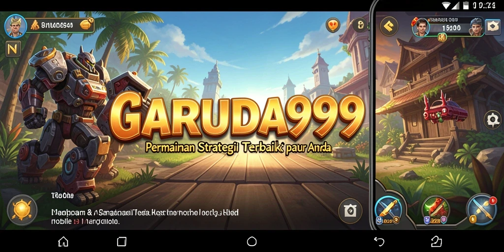 Tangkapan layar utama GARUDA999 menunjukkan pertempuran seru dalam permainan strategi.