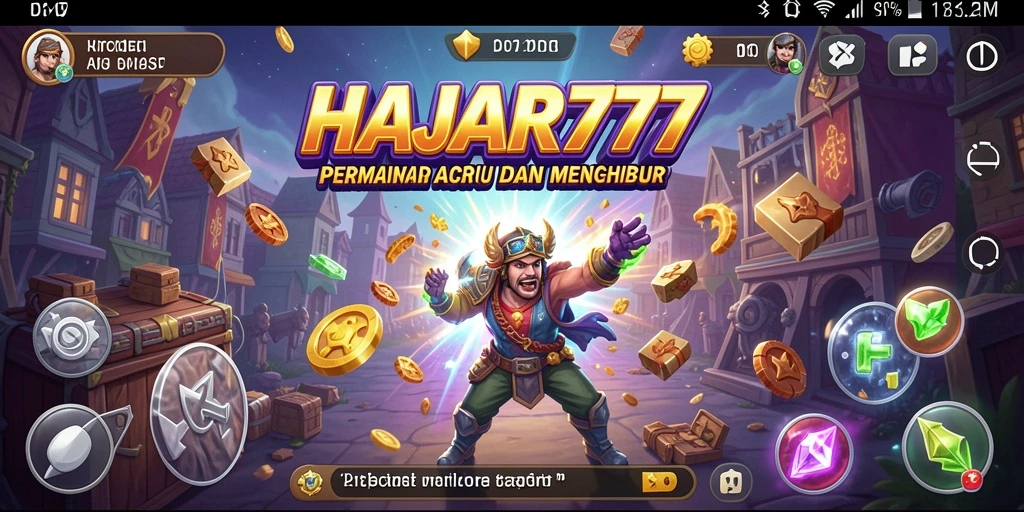 Tampilan gameplay seru dari HAJAR777 dengan tantangan yang menarik.