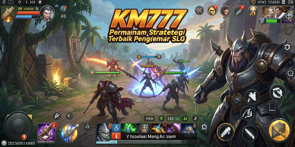 Tampilan gameplay KM777 yang seru dengan strategi mendalam.