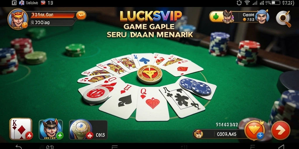 Screenshot gameplay Gaple dari LUCKSVIP yang menampilkan suasana kompetisi.