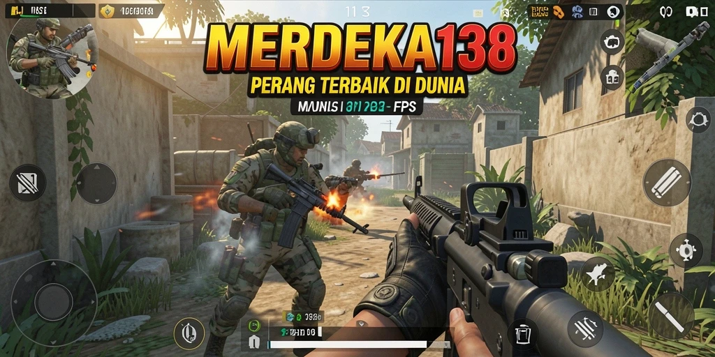 Tampilan gameplay mendebarkan dari MERDEKA138 yang penuh aksi.
