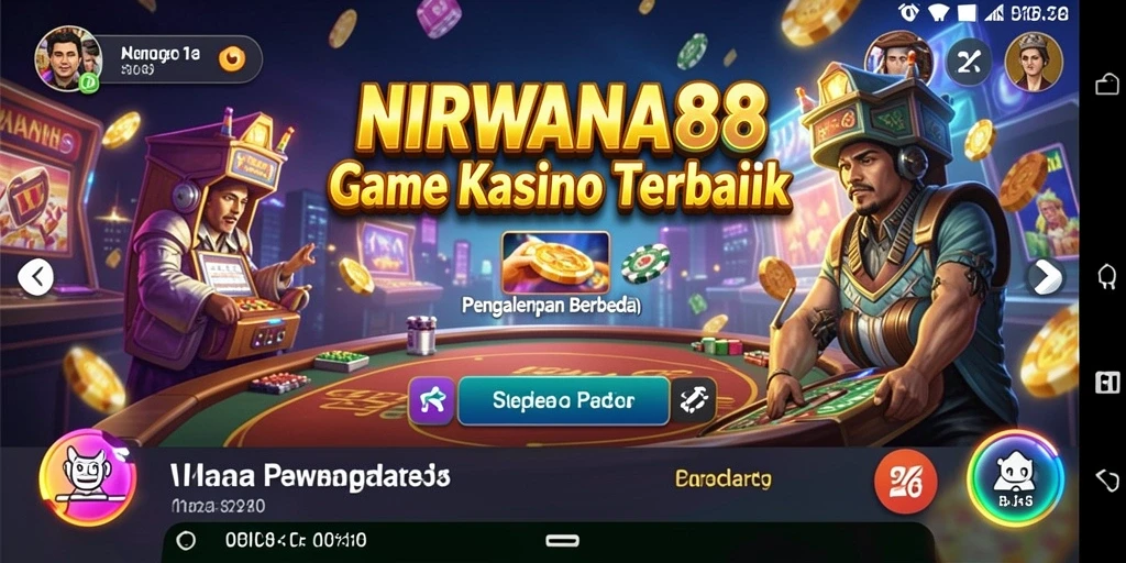 Screenshot NIRWANA88 menampilkan aksi seru permainan Kasino.
