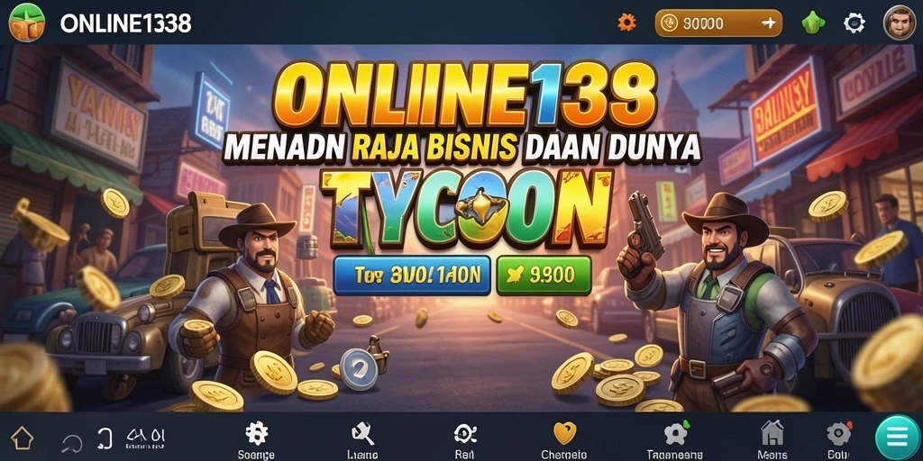 Tampilan gameplay seru dari ONLINE138 yang menampilkan strategi bisnis.
