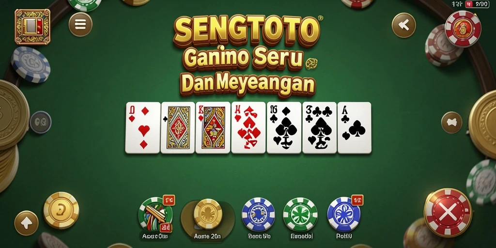 Gameplay seru di SENGTOTO dengan kartu Domino.